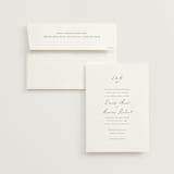"signature monogram" - Wedding Invitations in Sage by Sara Hicks Malone - Invitation with Envelope