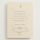 "The Swan" - Wedding Invitations in Buttercream by Helena Vitto - Front