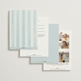"Alento" - Wedding Invitations in Celeste by Pati Cascino - Back of Card Options