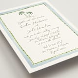 "Alento" - Wedding Invitations in Celeste by Pati Cascino - Detail
