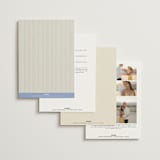 "Luxe" - Wedding Invitations in Ocean by Baumbirdy - Back of Card Options