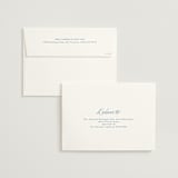 "Leighton" - Wedding Invitations in Lakeshore Blue by Jennifer Postorino - FREE Recipient Addressing