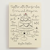 "Modern Love" - Wedding Invitations in Champagne by Helena Vitto - Front