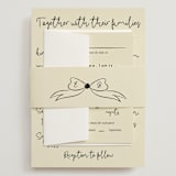"Modern Love" - Wedding Invitations in Champagne by Helena Vitto - Assembled with Belly Band