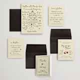 "Modern Love" - Wedding Invitations in Champagne by Helena Vitto - Invitation Suite