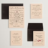 "Modern Love" - Wedding Invitations in Bellini by Helena Vitto - Invitation Suite