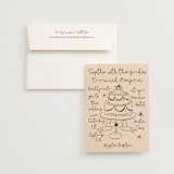 "Modern Love" - Wedding Invitations in Bellini by Helena Vitto - Invitation with Envelope