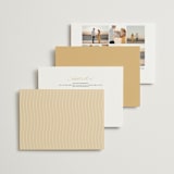 "French Whimsy Script" - Wedding Invitations in Champagne by Wallace Design Co. - Back of Card Options