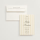 "Elegant and Formal" - Wedding Invitations in Sunshine by Jen Ramsey - Invitation with Envelope