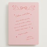 "The Bird Song" - Wedding Invitations in Peach by Helena Vitto - Front