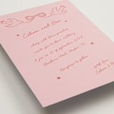 "The Bird Song" - Wedding Invitations in Peach by Helena Vitto - Detail