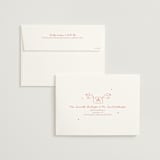 "The Bird Song" - Wedding Invitations in Peach by Helena Vitto - FREE Recipient Addressing