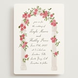 "Villa" - Wedding Invitations in Azalea by Everett Paper Goods - Front