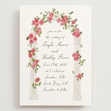 "Villa" - Wedding Invitations in Azalea by Everett Paper Goods - Front
