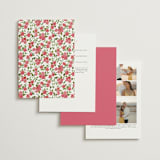 "Villa" - Wedding Invitations in Azalea by Everett Paper Goods - Back of Card Options