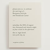 "Editorial" - Wedding Invitations in Forest by Bethan - Front