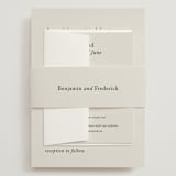 "Editorial" - Wedding Invitations in Forest by Bethan - Assembled with Belly Band