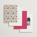 "Romantic Florals" - Wedding Invitations in Peony by Susan Moyal - Back of Card Options
