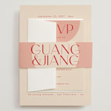 "Unity" - Wedding Invitations in Blossom by Hudson meet Rose - Assembled with Belly Band