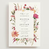 "Lush" - Wedding Invitations in Magenta by Susan Moyal - Front