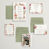 "Lush" - Wedding Invitations in Magenta by Susan Moyal - Invitation Suite