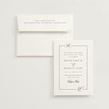 "Black Tie Elegance" - Wedding Invitations in Tuxedo by Nicoletta Savod - Invitation with Envelope