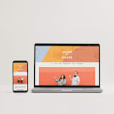 "Canyon Wall" - Wedding Invitations in Sunset by Robin Ott - FREE Wedding Website