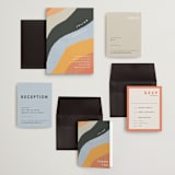 "Canyon Wall" - Wedding Invitations in Sunset by Robin Ott - Invitation Suite