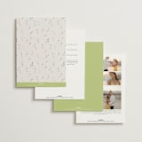 "delicate florals" - Wedding Invitations in Snow by Lori Wemple - Back of Card Options