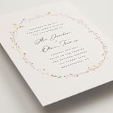 "delicate florals" - Wedding Invitations in Snow by Lori Wemple - Detail