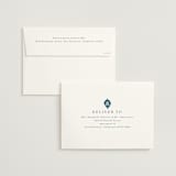 "Kantha Quilt" - Wedding Invitations in Indigo by Nazia Hyder - FREE Recipient Addressing