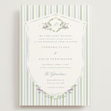 "Vintage Whimsy" - Wedding Invitations in Bluebell by Corinne Malesic - Front
