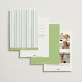 "Vintage Whimsy" - Wedding Invitations in Bluebell by Corinne Malesic - Back of Card Options