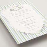 "Vintage Whimsy" - Wedding Invitations in Bluebell by Corinne Malesic - Detail