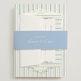 "Vintage Whimsy" - Wedding Invitations in Bluebell by Corinne Malesic - Assembled with Belly Band