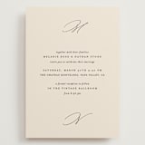 "Infinite" - Wedding Invitations in Ivory by Angela Thompson - Front