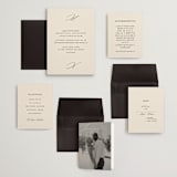 "Infinite" - Wedding Invitations in Ivory by Angela Thompson - Invitation Suite