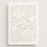 "vintage flourishes" - Wedding Invitations in Natural by BR Designs - Front