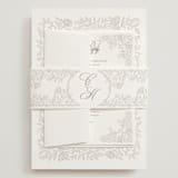 "vintage flourishes" - Wedding Invitations in Natural by BR Designs - Assembled with Belly Band
