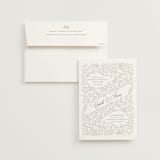 "vintage flourishes" - Wedding Invitations in Natural by BR Designs - Invitation with Envelope