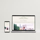 "Deco Nouveau" - Wedding Invitations in Cream by GeekInk Design - FREE Wedding Website
