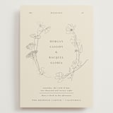 "floral stamp" - Wedding Invitations in Ivory by Baumbirdy - Front