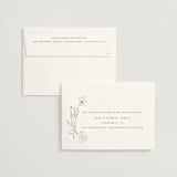 "floral stamp" - Wedding Invitations in Ivory by Baumbirdy - FREE Recipient Addressing