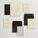 "floral stamp" - Wedding Invitations in Ivory by Baumbirdy - Invitation Suite