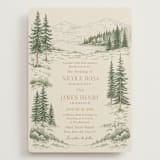 "Whispering Pines" - Wedding Invitations in Forest by Elly - Front