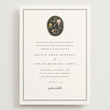 "botanical cameo" - Wedding Invitations in Swan by Lori Wemple - Front