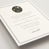 "botanical cameo" - Wedding Invitations in Swan by Lori Wemple - Detail