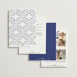 "Santorini" - Wedding Invitations in Cerulean by Zani van Zyl - Back of Card Options