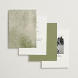 "Monogrammed" - Wedding Invitations in Spring by Petra Kern - Back of Card Options