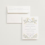"Monogrammed" - Wedding Invitations in Spring by Petra Kern - Invitation with Envelope